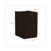 Alera 15.63 in W 2 Drawer File Cabinets, Espresso, Letter/Legal VA542822ES